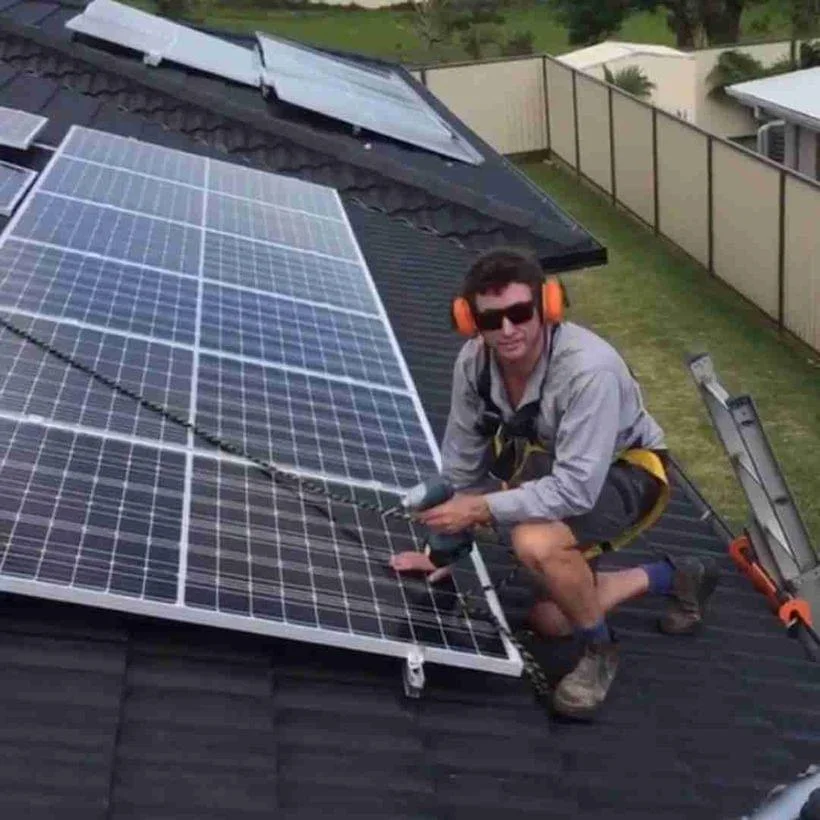 Solar panels installed on a Ballina home